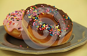 Sprinkle doughnuts