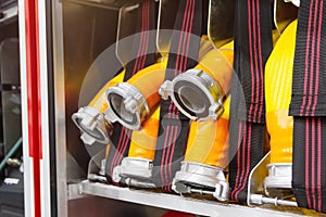 Sprinkler system. Emergency vehicule