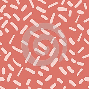 Sprinkles dashes vintage seamless pattern vector. Cute