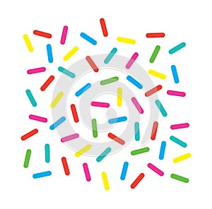 Sprinkles donut glaze decorative elements