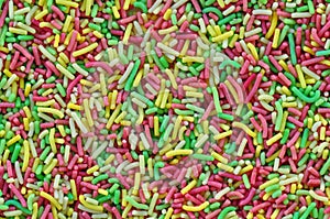 Sprinkles garnish candy