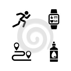 Sprint. Simple Related Vector Icons