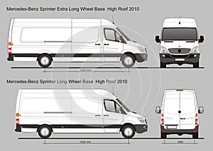 Mercedes Sprinter Van LWB and Extra LWB