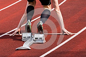 Sprintstart in track and field