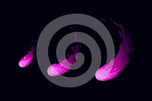 Sprite sheet fire sword attack, fire pink strike