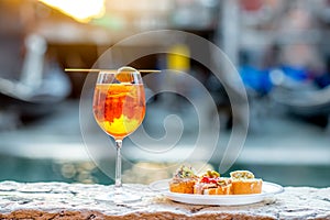 Spritz Aperol with cicchetti photo