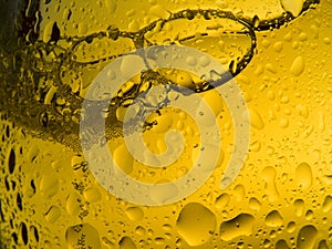 Spritzed Beer Bubbles