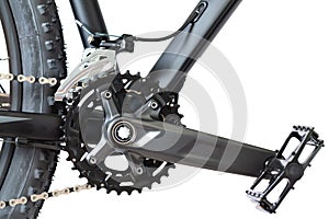 Sprocket chain tire and pedal of mountain bike