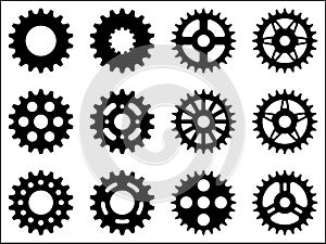 Sprocket wheel icons