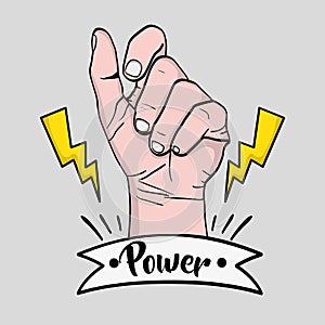 Sprong power hand protest revolution