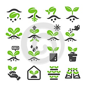 Sprout icon set