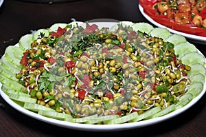 Sprouted Moong Chat