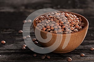 Sprouting Seeds in a Wooden bowl