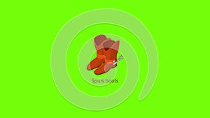 Spurs boots icon animation