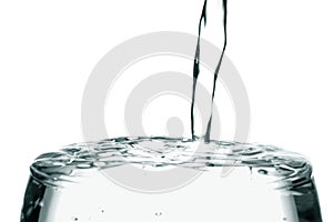 Spurt of pure water photo