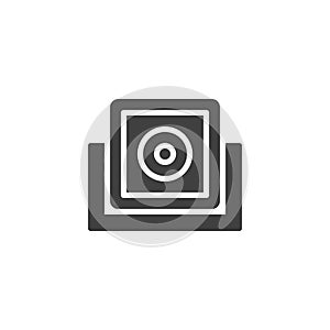 Spy camera vector icon