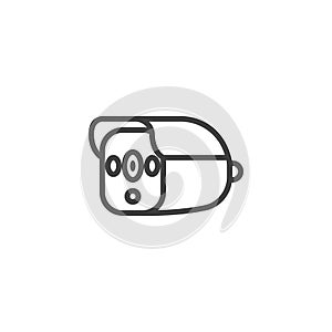 Spy dvr recorder line icon