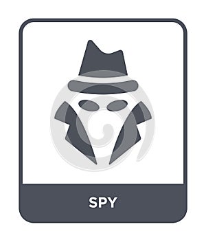 spy icon in trendy design style. spy icon isolated on white background. spy vector icon simple and modern flat symbol for web site