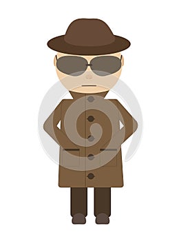 Spy - isolated character