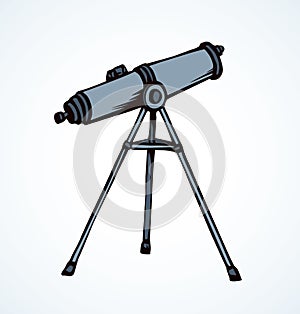 Spyglass. Vector drawing