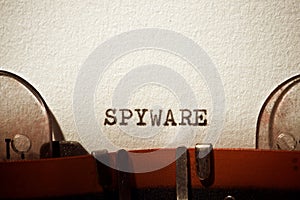 Spyware concept view