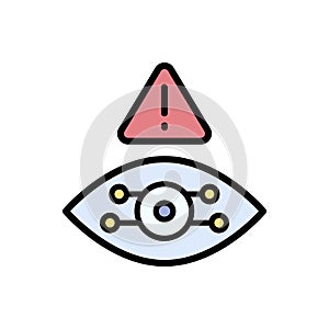 Spyware cyber attack icon. Simple color with outline vector elements of hacks icons for ui and ux, website or mobile application