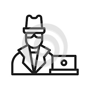 Spyware Icon Image.