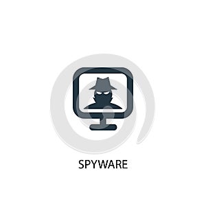 Spyware icon. Simple element