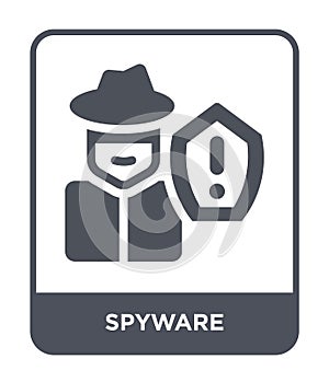 spyware icon in trendy design style. spyware icon isolated on white background. spyware vector icon simple and modern flat symbol