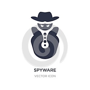 spyware icon on white background. Simple element illustration from Cyber concept