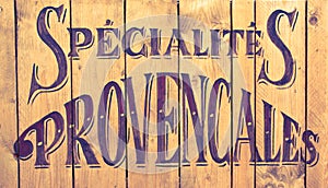 SpÃ©cialitÃ©s provenÃ§ales, board