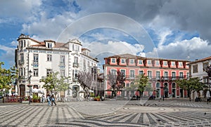 At the sqaure Francisco Rodrigues Lobo in Leiria - Portugal