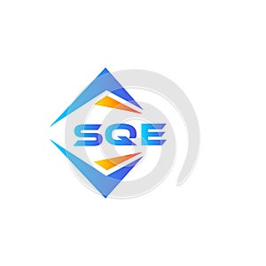 SQE abstract technology logo design on white background. SQE creative initials letter logo concept