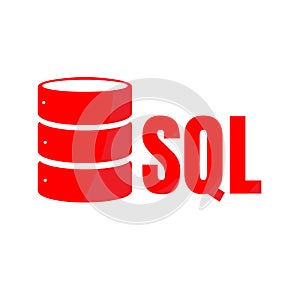 SQL Database Icon Logo Design UI or UX App