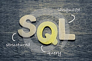 SQL structured query language photo