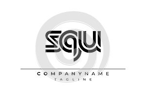 SQU Creative Unique Modern Letter Logo Design