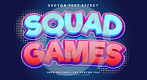 Squad Games 3d editable text effect