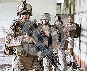 Squad of marines