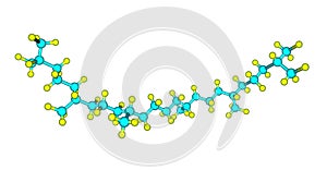 Squalane molecular structure isolated on white photo