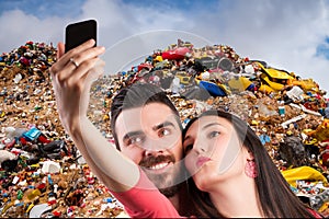 In squalor, their selfies epitomize trashiness