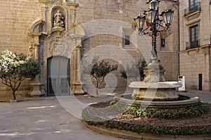Square anf Episcopal Palace, Solsona, Lleida Province photo