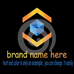 Square arrow logo vector