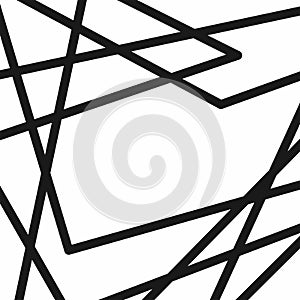 Square background with chaotic intersecting lines.