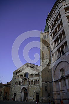 square of the baptistery Parma