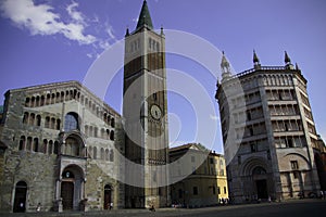 square of the baptistery Parma