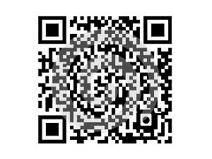 Square black and white qr code symbol