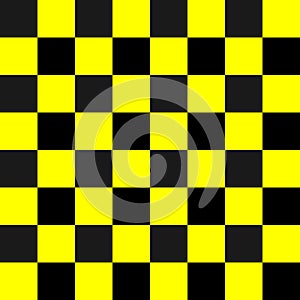 Square black and yellow for background, seamless checker yellow and black pattern