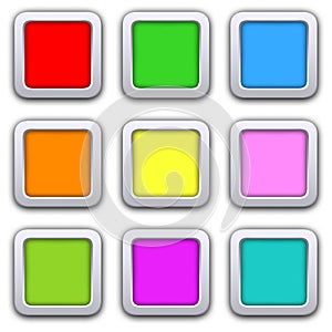 Square blank icons photo