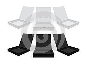 square box with chocolates isolated on white background vector