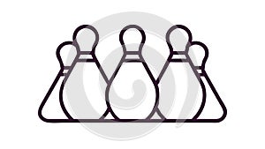 Square Brackets Code Outline Vector Icon, vector design Generative AI